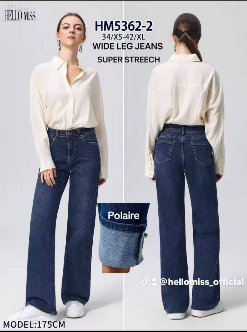 Spodnie damskie jeansy Roz XS-XL, 1 Kolor Paczka 10 szt 1